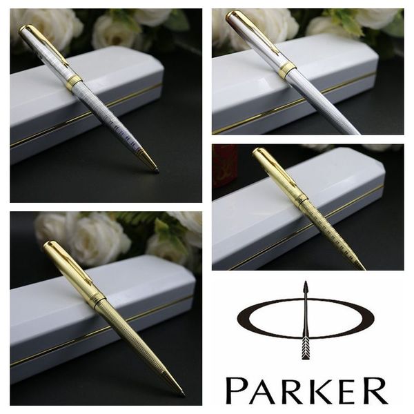 Livraison gratuite papeterie fournitures de bureau matériel escolar stylo à bille école Parker Sonnet stylo couleur argent or Clip stylos