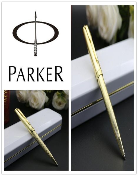 Papelería Material de oficina material escolar Bolígrafo Escuela Parker Sonnet Pluma Color plata Clip dorado pens123862281