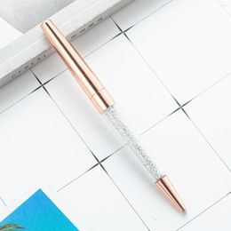 Papeterie stylos pour la rédaction d'étudiants enseignants Gift School fournit des affaires en gros de Crystal Ballpoint Pen Bureau Accessoires