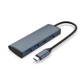 Stations 4 sur 1 ordinateur portable USBC USB Type C Hub Multiport Adaptateur Accure de l'adaptateur avec USB3.0