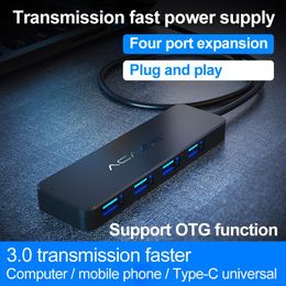 Stations ACASIS USB HUB 3.0 Multi USB Splitter 4 Port USB 3.0 2.0 pour Lenovo Xiaomi MacBook Pro PC Hub USB 3 0 Expander USB Power Adapter