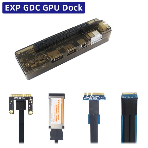 Stations Exp GDC pour ordinateur portable externe Carte vidéo Dock Notebook à l'adaptateur de carte graphique Mini PCIE NGFF M.2 A E KEY Expresscard Interface