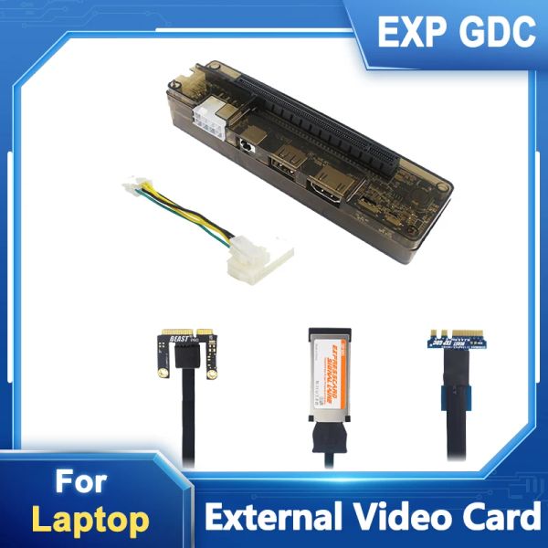 Estaciones Exp GDC para la computadora portátil Tarjeta de gráficos externos Notebook PCIe Dock Video Card Opcional Mini PCIe NGFF M.2 A E Key Expresscard