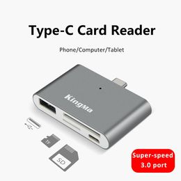 Stations Kingma Typec SD TF Carte Reader USB 3.0 OTG Multifonction Card Reader Adaptateur pour ordinateur portable Reader de carte de téléphone mobile