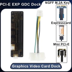 Stations PCI E Exp GDC Videokaart Docking Station External Laptop Dock Graphics Card Laptop Adapter (Mini PCIE / NGFF / ExpressCard)