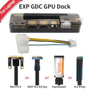 Stations PCIE exp GDC externe laptop videokaart Dock Mini PCIe ExpressCard M.2 A E Key M.2 M sleutelinterface Grafische kaartadapter