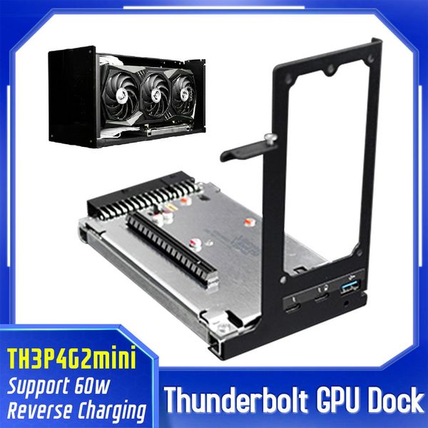 Stations Th3p4g2mini Thunderbolt GPU Carte vidéo Dock ordinateur portable à la carte graphique externe pour MacBook Notebook Thunderbolt 3/4 support