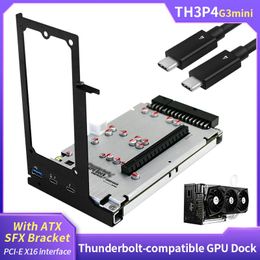 Stations Th3p4G3 ThunderboltCompatible GPU Dock PCIe X16 ordinateur portable à la carte graphique externe pour Notebook ThunderboltCompatible 3 4