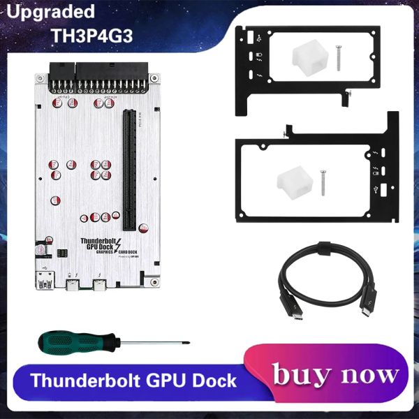 Stations a mis à niveau Th3P4G3 ThunderboltCompatible GPU VIDEOT CARD DOPK ordinateur portable vers une carte graphique externe pour MacBook Notebook PD 60W 40Gbps