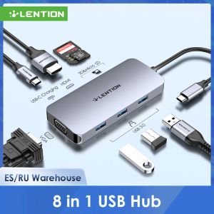 Stations HUB USB à Multi USB 3.0 HDMI Adapter Dock pour M1 MacBook Pro Air 13.3 Accessoires USBC Type C SD TF Splitter 11 Port USB C Hub