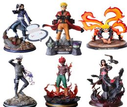 Statue PVC Figures Kakashi Obito Might Guy Itachi kyuubi Shippuden Anime Figurine Uzumaki Toys T2001173287164