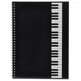Stave Notebook Copie souple Épaissie 50 Pages Personnel de notation musicale Musique Manuscrit Papier à lettres Devoirs du débutant