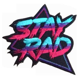 Stay Rad rétro couture Notions broderie fer sur patchs pour vêtements chemises chapeaux Punk Biker Patch