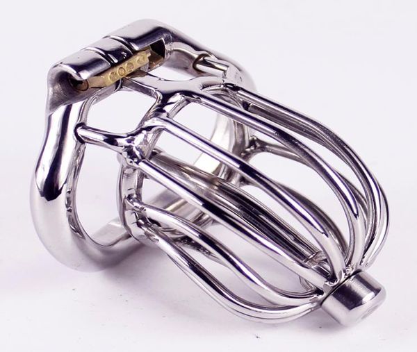 Verrouillage furtif Cage en acier inoxydable Dispositif Sex Toys for Men Penis Lock Cock Ringt1908161836178