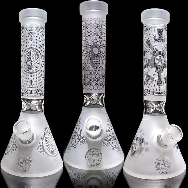 Gasta de arena Vaso de arena Vaso de vidrio de vidrio Piedas de agua Piezas de bong Dab Glass Bong 10 '' Gorra de vidrio esbelto bong