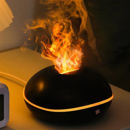 Diffuseur d'arôme de flamme à 7 couleurs, humidificateur de feu, parfum d'huile essentielle USB pour la maison, 200ml, 231020