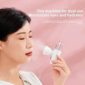 Steamer Cuidado de los ojos Spray Humidificador USB Spa Cara Hidratante Control de aceite Piel Mist Rociador Herramienta de belleza 230211