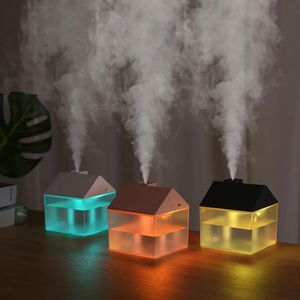 Steamer In USB Huisbevochtiger 250ml Ultrasone Air Mist Maker Draagbare Aroma Essentiële Olie Diffuser Kleur Nachtlamp Humidificador 231020