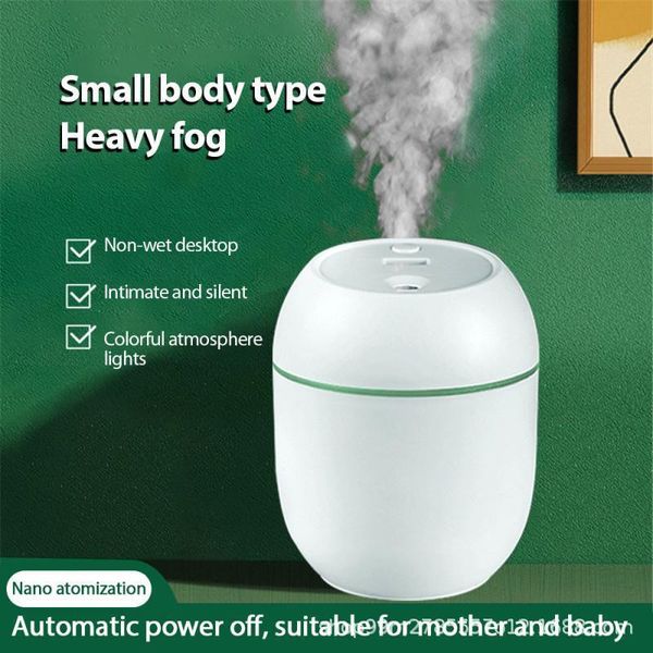 Vapeur Mini humidificateur Usb pour usage domestique pour augmenter l'humidité de l'air et soulager la sécheresse de la peau Veilleuse Muet Portable Bureau Petit 230515