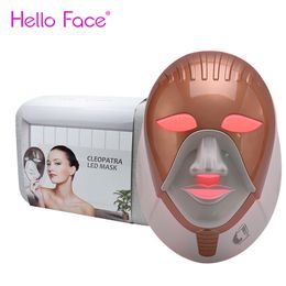 Vapeur PDT pon masque Smart touch sans fil rechargeable 7 couleurs thérapie par la lumière masque LED instrument de beauté boîte de luxe 230607