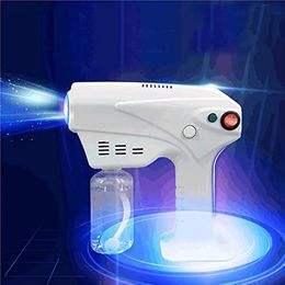 Steamer Draagbare Nano Steam Gun Haarverzorging Nano Hydratatiespuit Verven Verzorging Blue Micro Mist Machine Spray Steamer Trigger 230928