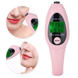 Steamer Professional Digital LCD Display Skin Tester Humedad Aceite Agua Analizador Detección Condición Cuidado facial Salud 230609