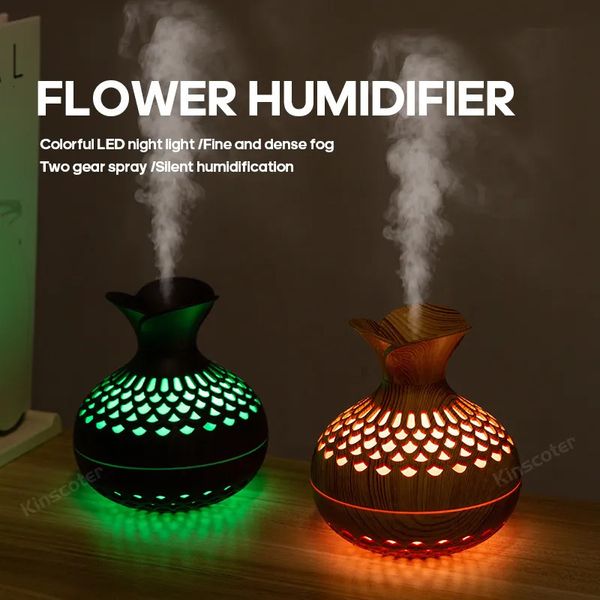 Humidificateur de Grain de bois à vapeur 300ml, diffuseur d'arôme USB, atomiseur, Instrument hydratant domestique de bureau 231020