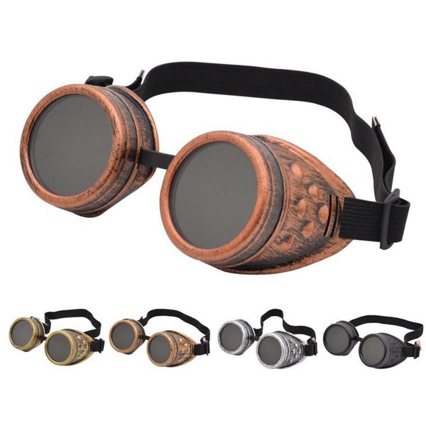 STEAMPUNK GOGGLES PC Lunettes de soleil vintage Punk Gothic Lunes Cosplay Sunglasses