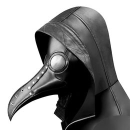 Steampunk Peste Oiseau Masque Médecin Masque Long Nez Cosplay Fantaisie Masque Exclusif Gothique Rétro Rock Cuir Halloween Masks2218