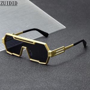 Steampunk zonnebril voor heren heavy metal vintage vierkante punk mode bril retro zonnebril gafas de sol hombre lunette zon 240325