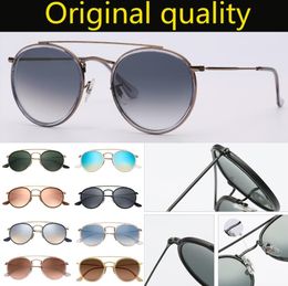 SteamPunk Vintage rond métal Style double pont lunettes De soleil lunettes uv400 verre lentille flash lunettes De soleil Oculos De Sol 36474516986