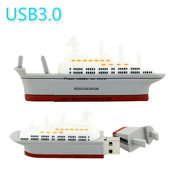 Steamship USB Flash Drive Navire Modèle Pen Drive 4 Go 8 Go 16 Go 32 Go 64 Go 128 Go Bateau Pen Drive 2 Go Clé USB Clé USB Disque