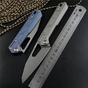 NOC Chef DT03 cuchillo plegable VG10 hoja TC4 mango de cerámica rodamiento de bolas arandela al aire libre camping caza cuchillo de bolsillo colecciones de regalo