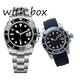 Staal 40 mm stalen horloge automatisch mechanisch zwarte wijzerplaat saffierglas keramiek horloge heren roestvrijstalen horlogeband nieuwe Montre de Luxe
