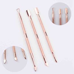 multitool Steel Double-ended Cuticle Pusher Dead Skin Remover Manicure Cleaner Care Nails Art Tool Alles voor ingenieursgereedschap