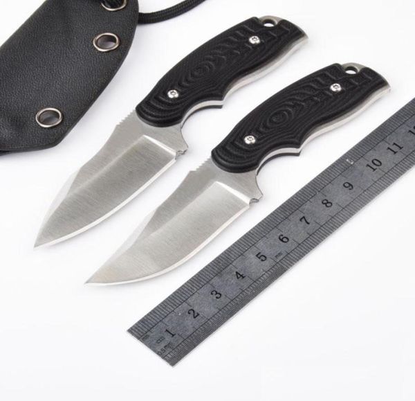 Acier g10 manche de secours couteau de camping tactique couteaux de chasse couteaux de pêche au couteau fixe couteau extérieur couteau edc outil à main drop 1510338