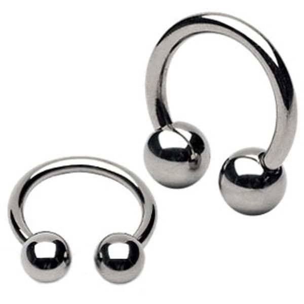 Fer à cheval en acier chirurgical 316L, nez, Labret, oreille, Piercing, anneau, sourcil, universel, 16G, bijoux pour le corps, Whole234G