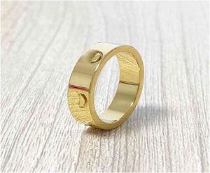 Steel Love Ring Gold Sier Rose Wedding Band Rings For Women Engagement Men Wholal Jewelry Box Ship3974621