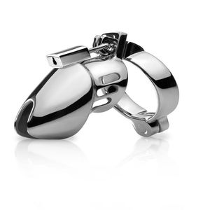 Steel Male Chastity Cage Device Penis Cock Ring Sleeve Sex Toys for Men Couples Adults Games Gay Bdsm Erotic Products Cockring 210624