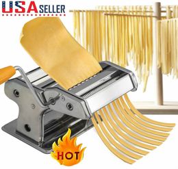 Steel Pasta Maker Noodle Making Machine Dough Cutter Roller met handgreep GQGN9099482