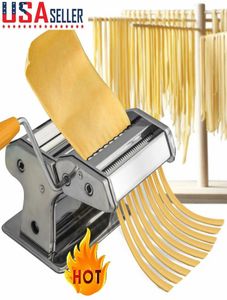 Steel Pasta Maker Noodle Making Machine Dough Cutter Roller met handgreep GQGN4228349