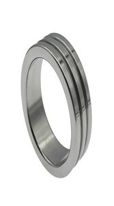 Pinis en acier verrouillage de bague en acier inondable CBT Metal Cock Rings Détaillez érotique BDSM pour hommes bite cockring adultes 2106183530271