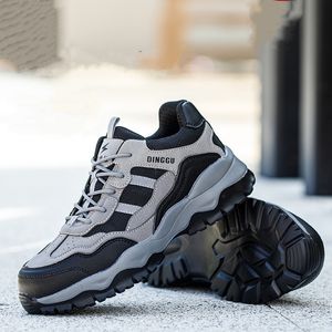 Stalen veiligheidsschoenen anti-smashing mannen vrouwen teen dop lekkeerbevestiging proof construction lightweight ademende werk designer schoenen sneaker werk laarzen fabriek ITE 85