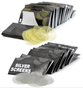 Filtre d'écran en acier Silver en acier inoxydable Écrans en laiton pour fumer diamètre de narguilé 20 cm Taille standard 1 boîte 500pcs9474890