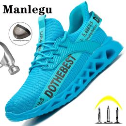 Staal teen veiligheidsschoenen voor vrouwen mannen lichtgewicht werk sneakers prikbestendige werkschoenen coustructie veiligheid werk laarzen unisex 240409