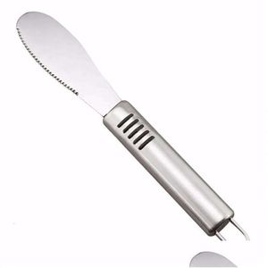 Outils en acier à gâteau inoxydable beurre de beurre de beurre de fromage de fromage de fromage épandonneurs de crème ustensile mtifonction pain couteau cuisine gad dhbrk