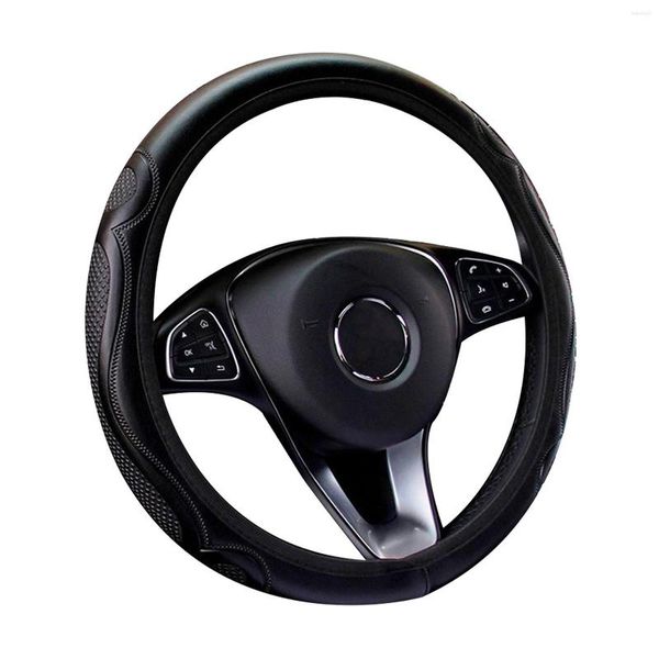 Couvre volant 15 pouces élastique hommes femmes antidérapant universel Fit Automobiles style résistant à l'usure intérieur accessoires bâche de voiture