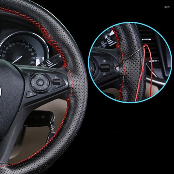 Cubiertas de volante 2023 cubierta de coche estilo de cuero Artificial para 1 2 3 4 5 6 7 Series X1 X3 X4 X5 X6 E60 E90 F07 F09 F10 F15