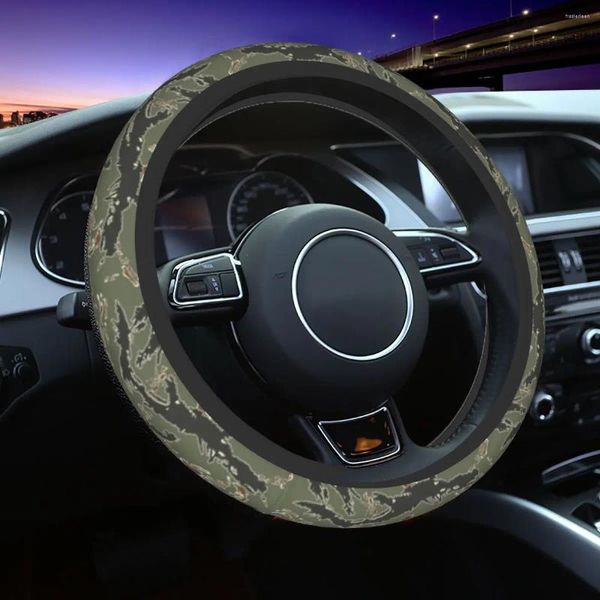 Couvre-volants 38 cm voiture Tiger Stripe Camouflage Army Military Camo Traid sur la couverture ACCESSOIRES AUTO