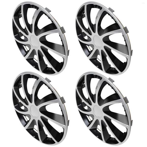 Housses de volant 4pcs 14 pouces voiture Caps Case Hubcap pour Hub Auto Refit Accessoires Couleur aléatoire